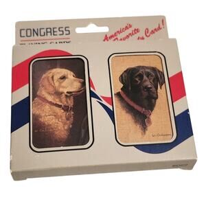 Vintage Congress Playing Cards Labrador Retriever Dog Lab Sealed Decks